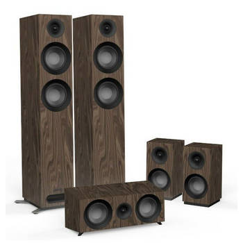 Jamo: S 807 HCS home cinema set - walnoot - set van 5