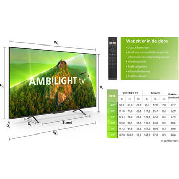 Philips 43PUS8108 smart tv - 43 inch - 4K LED