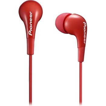 Pioneer SE-CL502-R in-ear koptelefoon - rood - kabellengte 120 cm