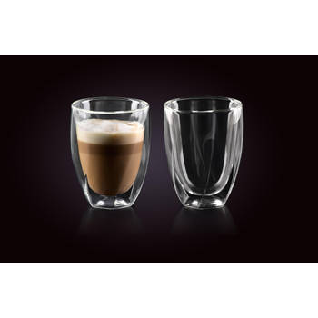 Dubbelwandige Glazen - 300 ml - Set van 2 - Koffieglazen - Theeglas - Cappuccino Glazen - Latte Macchiato Glazen - Glas