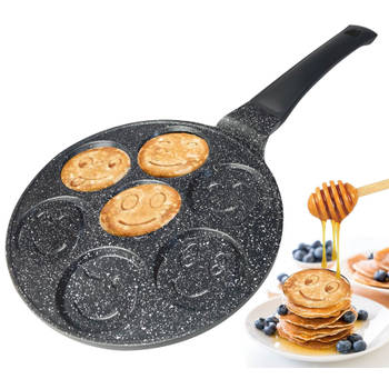 Cheffinger Pancake Emoji Smiley Vorm Pancake Maker - Pannenkoekenpan - Crêpemaker - Pancake Pan