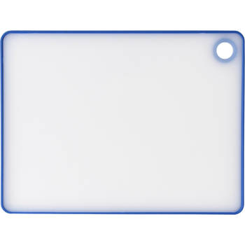 Excellent Houseware snijplank - wit/blauw - kunststof - 33 x 23 cm - Snijplanken