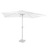 VONROC Parasol Rapallo 200x300cm – Premium rechthoekige parasol Wit