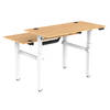 Duo bureau zit sta elektrisch verstelbaar werkplek 2 personen - dubbel bureau - 140 x 70 cm