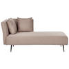 Beliani RIOM - Chaise longue-Bruin-Polyester