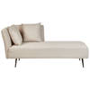 Beliani RIOM - Chaise longue-Beige-Polyester