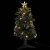 Feeric lights and christmas kunst kerstboom - 90 cm -met deco en licht - Kunstkerstboom