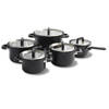 Flow Cool Black Glas pannenset 5-delig