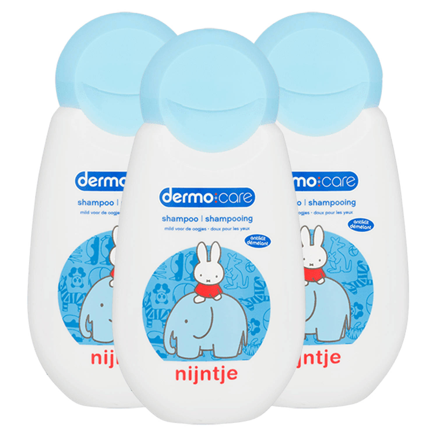 Dermo Care - Nijntje - Shampoo - Blauw - 3 x 200ml - Voordeelpack