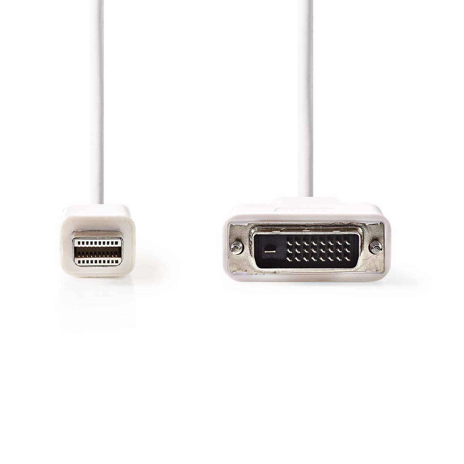 Mini-DisplayPort DVI-kabel | Mini-DisplayPort male DVI-D 24+1-pins male | 2,0 m | Wit