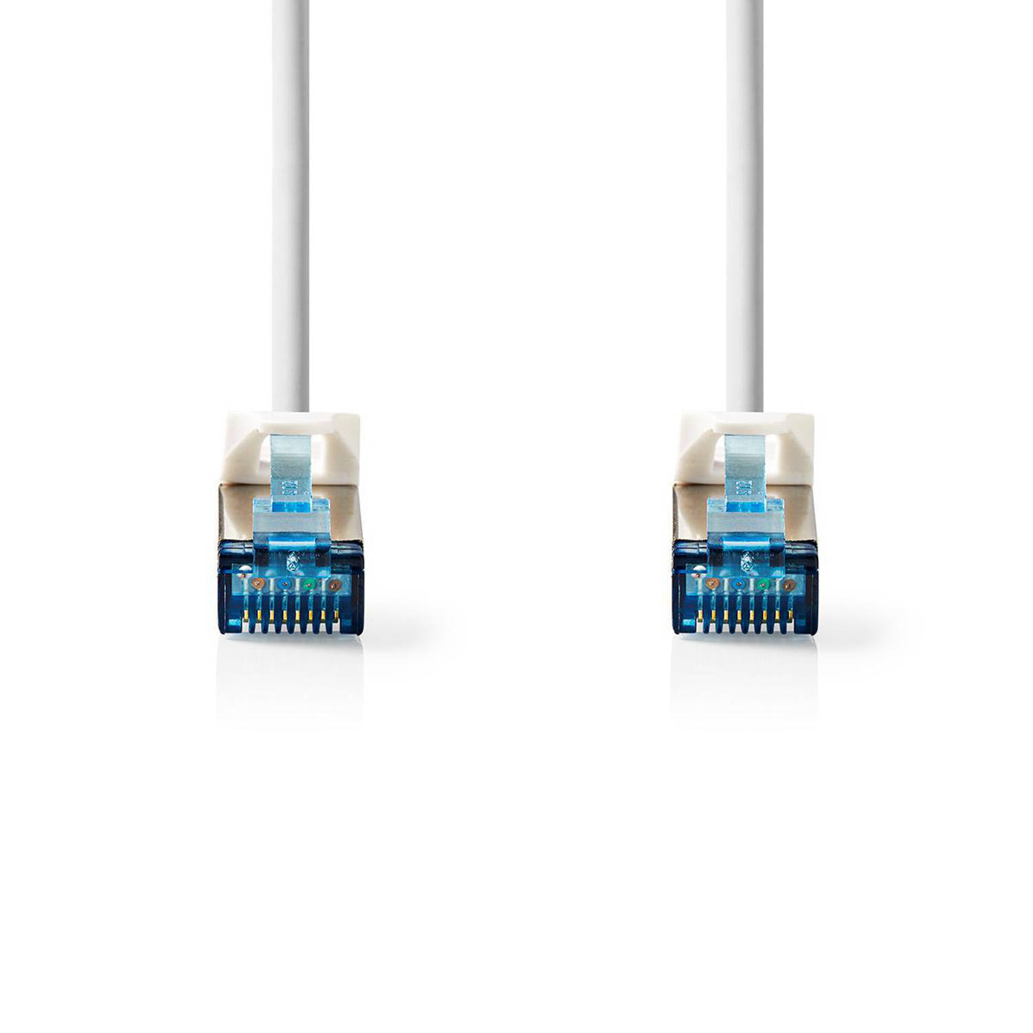 Nedis CAT6a-Kabel | S/FTP | RJ45 Male | RJ45 Male | 2.00 m | Snagless | Rond | LSZH | Wit | Polybag