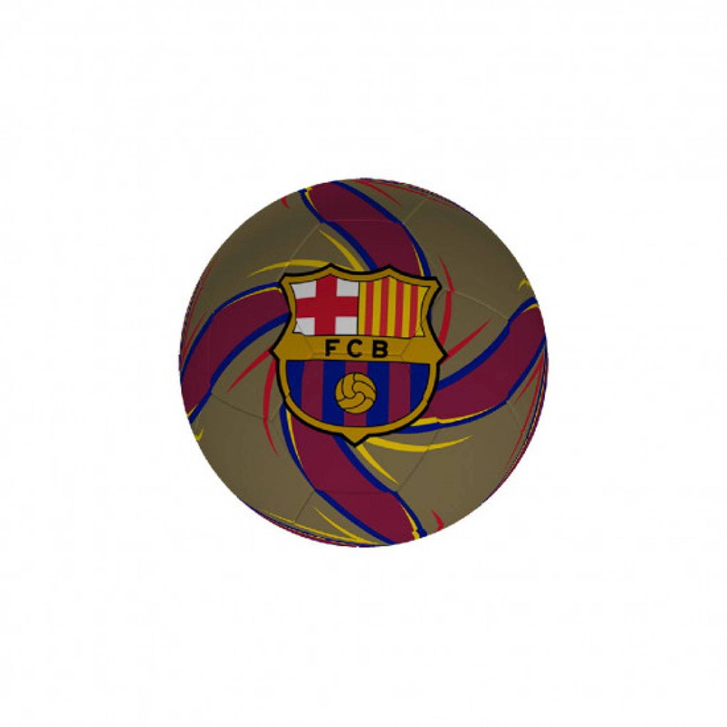 FC Barcelona Bal Star Gold Maat 2 Mini Voetbal