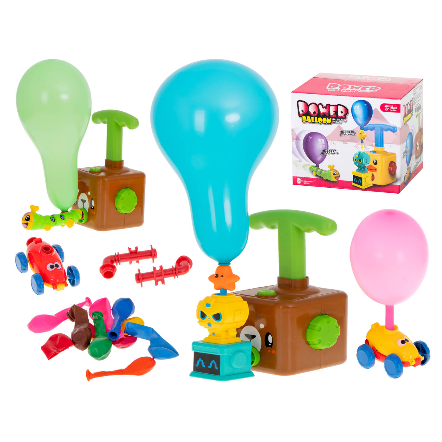 Teddybeer ballonen werper speelgoed voertuig incl. Ballonnen en accessoires