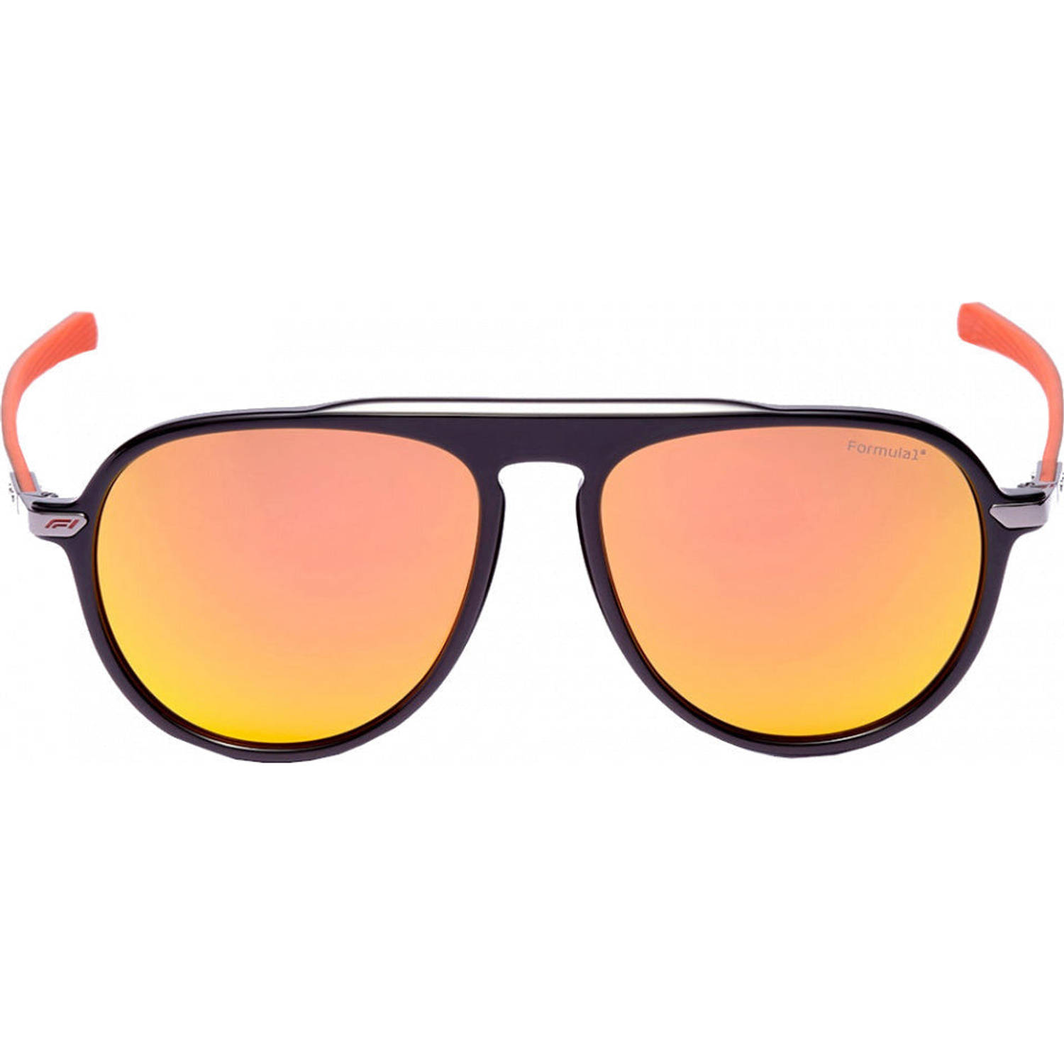 Formula 1 Eyewear zonnebril unisex piloot cat.4 zwart-oranje