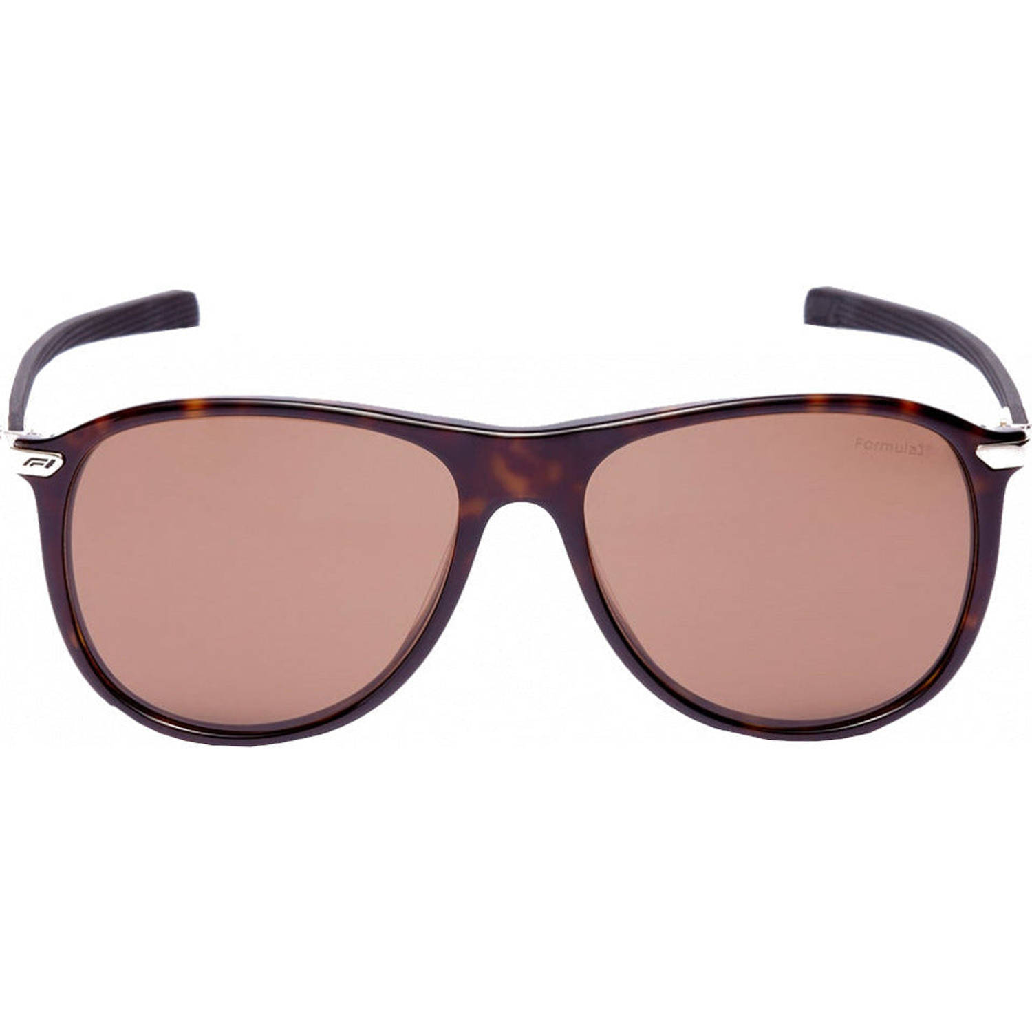 Formula 1 Eyewear zonnebril unisex rond cat.4 donkerbruin-bruin