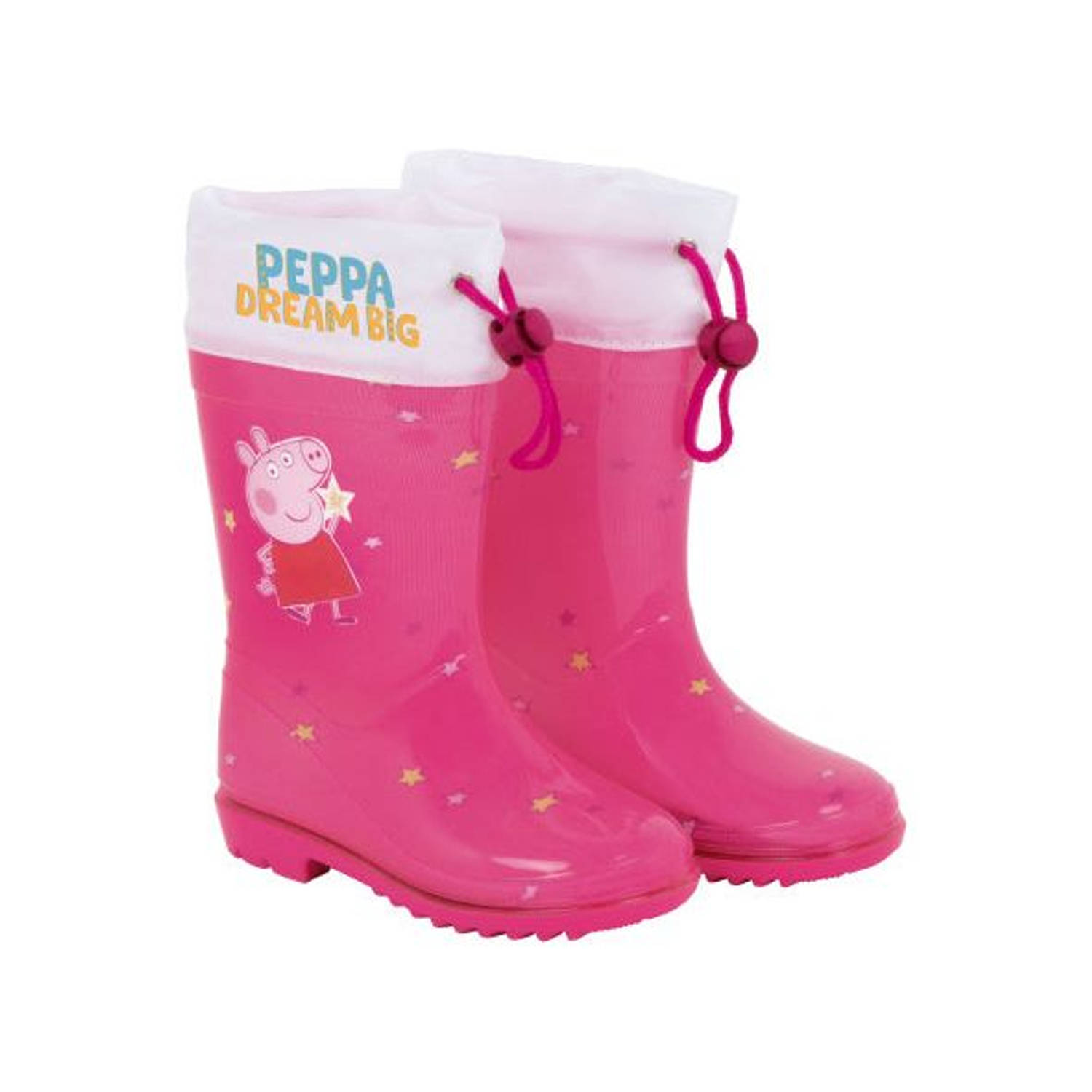 regenlaarzen Peppa Pig Dream Big meisjes PVC roze-wit maat 32