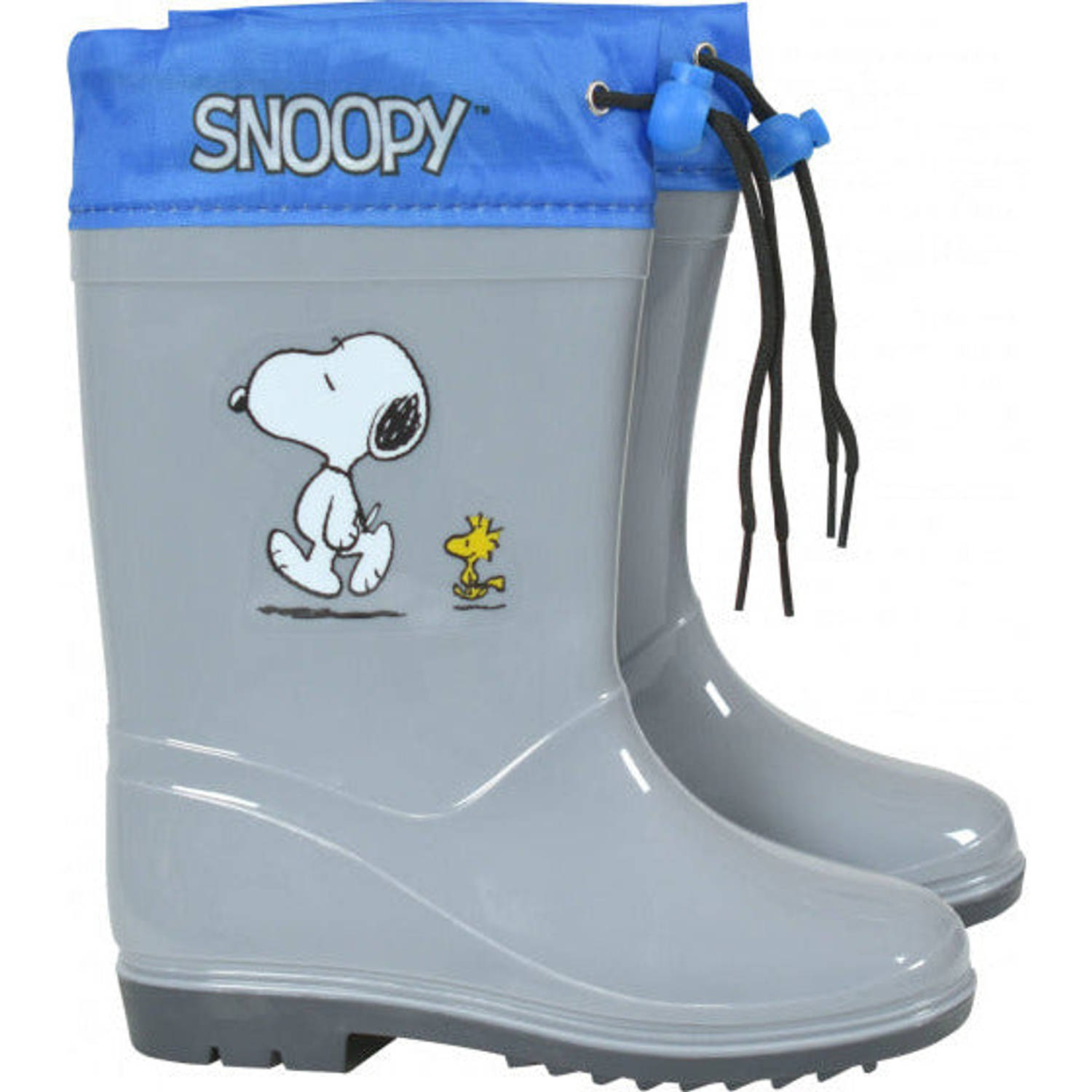 regenlaarzen Snoopy junior PVC grijs-blauw maat 30-31