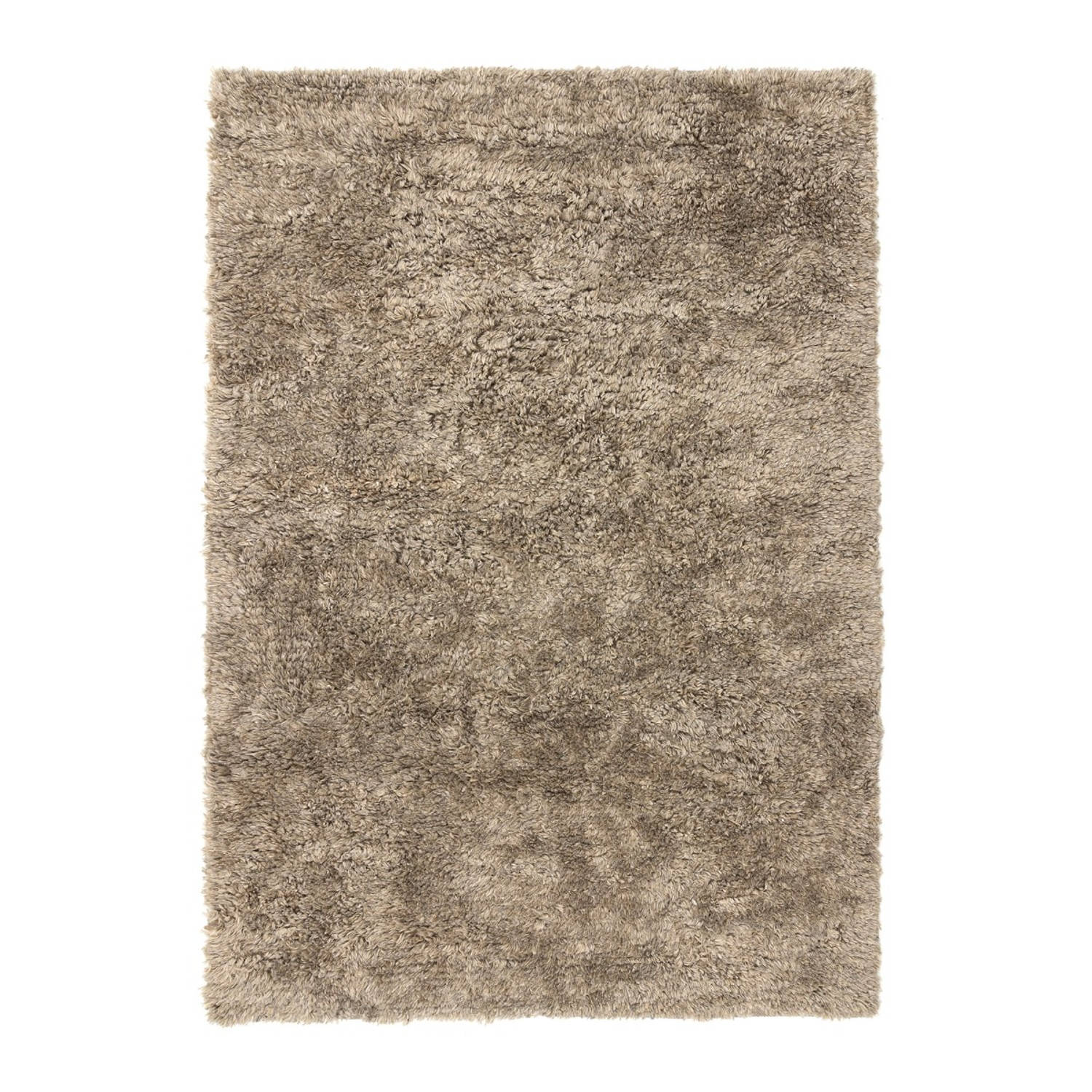 Hoogpolig vloerkleed Berbera Taupe Polyester/Pet Interieur05 - 140 x 200 cm - (S)