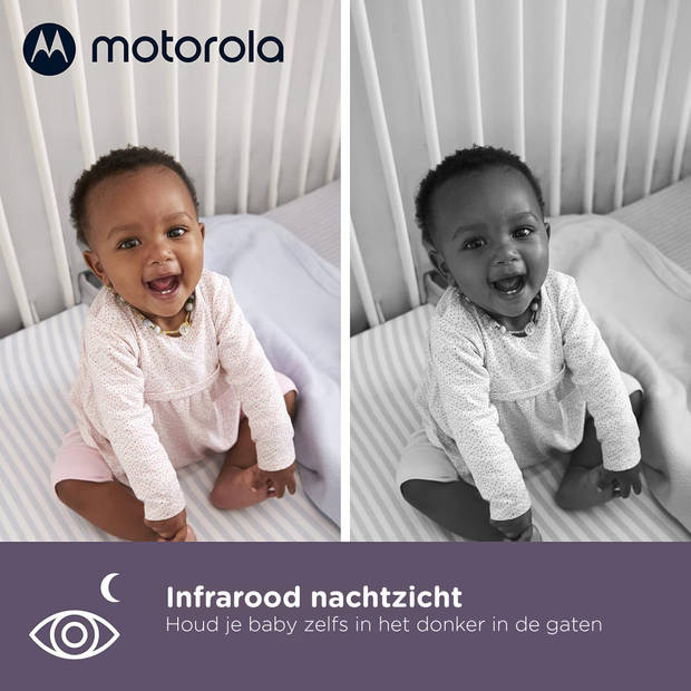 Motorola Nursery Babyfoon met Camera - Baby Monitor VM85 Connect - Baby Camera met Kleuren Display