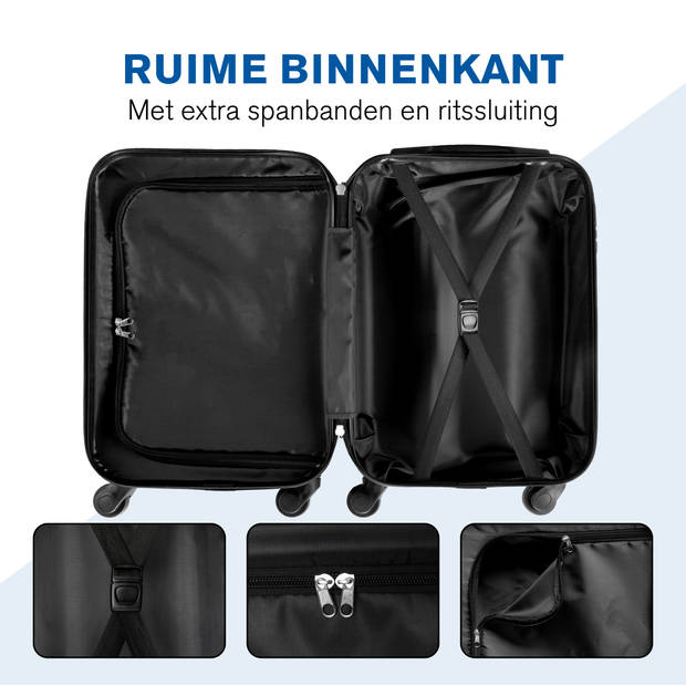 Slazenger Kofferset 2 Delig - Handbagage Trolley 26L en Ruimbagage Koffer 71L - Rosé