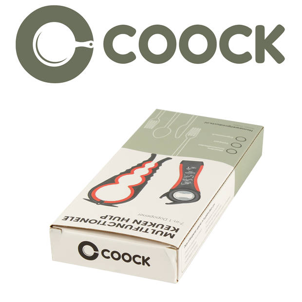 COOCK - Allesopener - Multifunctionele Opener - 7-in-1 Potopener - Flesopener XL - Keuken Hulp voor Ouderen
