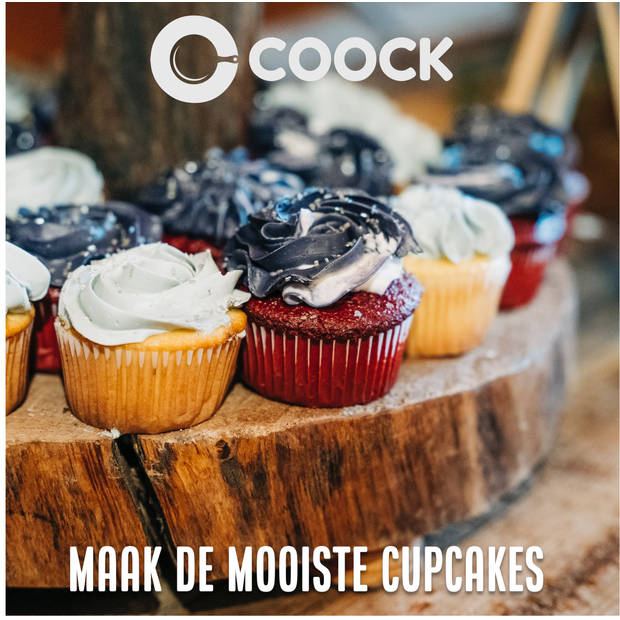 COOCK - Muffin Bakvorm met 12 Cupcake Vormpjes - Non Stick Incl. Papieren vormpjes & E-book