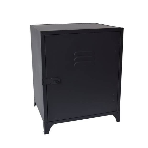 LOFT42 Locker Nachtkastje - Metaal - Mat Zwart - 50x40x35