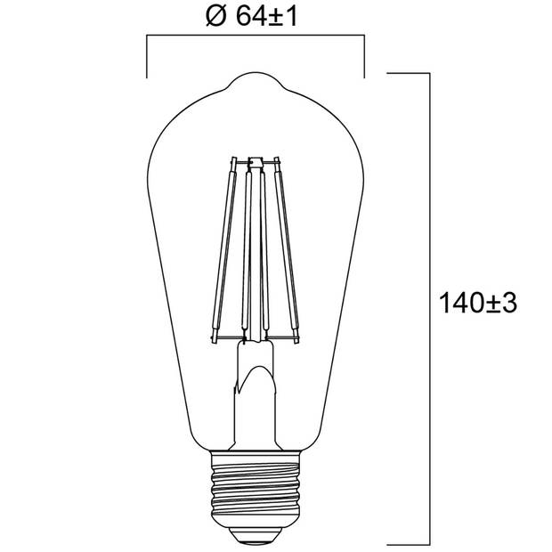 Nedis LED-Filamentlamp E27 - 0029310