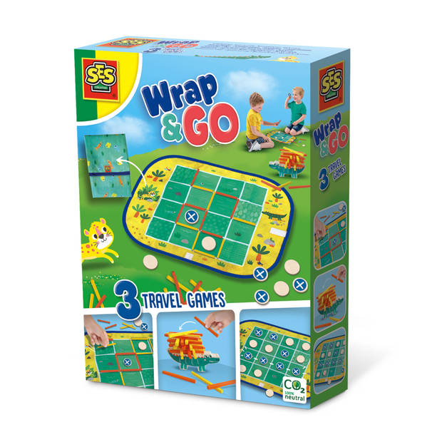 Wrap&Go reisspellen - Vier op een lijn - Kamertje verhuur - Pak kroko