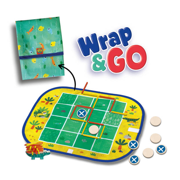 Wrap&Go reisspellen - Vier op een lijn - Kamertje verhuur - Pak kroko