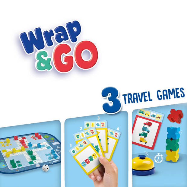 Wrap&Go reisspellen - Ludo - Kwartet - Speed blocks