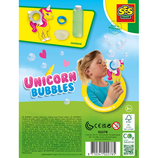 Unicorn bubbles bellenblaas