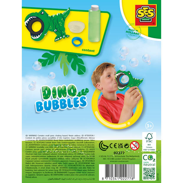 Dino bubbles bellenblaas