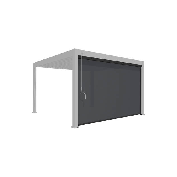 Mirador - pull down windscherm - 3M - antraciet - 1 stuk