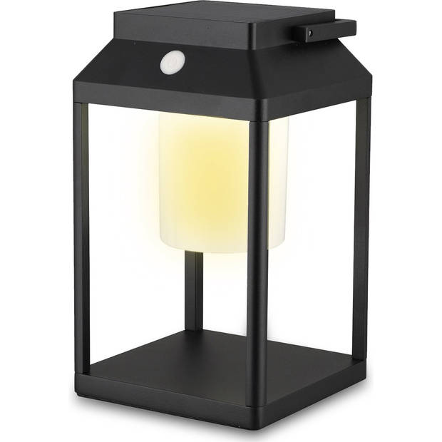 MaxxGarden Tuinverlichting op Zonne Energie - Solar Tuinlamp - LED Tuinverlichting - Bewegingssenor - 2 stuks - 15x25 cm