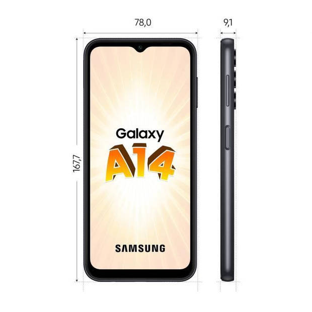 SAMSUNG Galaxy A14 - 4G - 64GB - Zwart