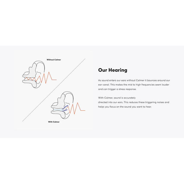 Flare Audio Calmer soft transparant - oordopje dat stress vermindert en verhoogt geluidskwaliteit