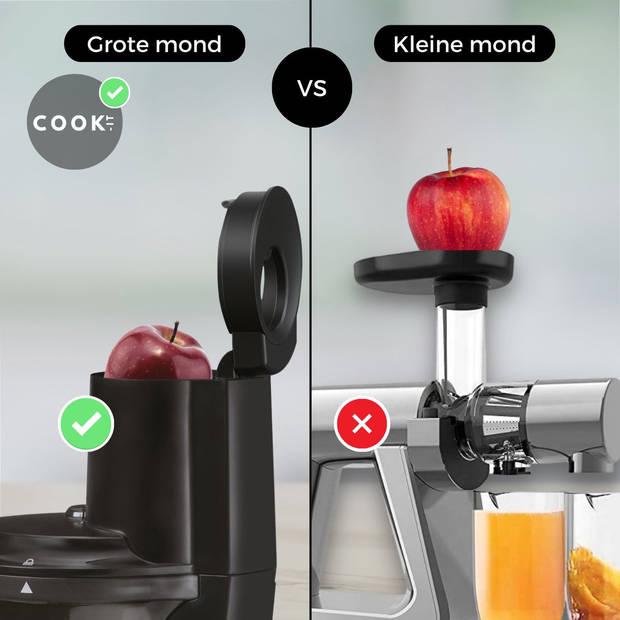 COOK-IT Slowjuicer - Juicer voor Fruit, Harde Groentes en Sorbets
