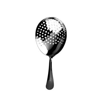 Tess Posthumus Cocktailstrainer Julep 17 x 8 x 3 cm Roestvrijstaal Zwart