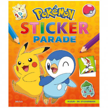 Pokemon Sticker Parade - Kleurboek - 20 Pagina's