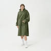 SOPHIE Oversized Hoodie - 70x110 cm - Hoodie & deken in één - extra grote kabeltrui met capuchon - Military Olive - groe