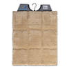 Wicotex-Bidetmat-wc mat-toiletmat ruit taupe-Antislip onderkant