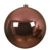 1x stuks grote kunststof kerstballen lippenstift roze 14 cm glans - Kerstbal