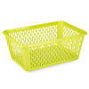 Plasticforte opbergmand/kastmandje - 6,5 liter - groen - kunststof - 20 x 30 x 11 cm - Opbergmanden