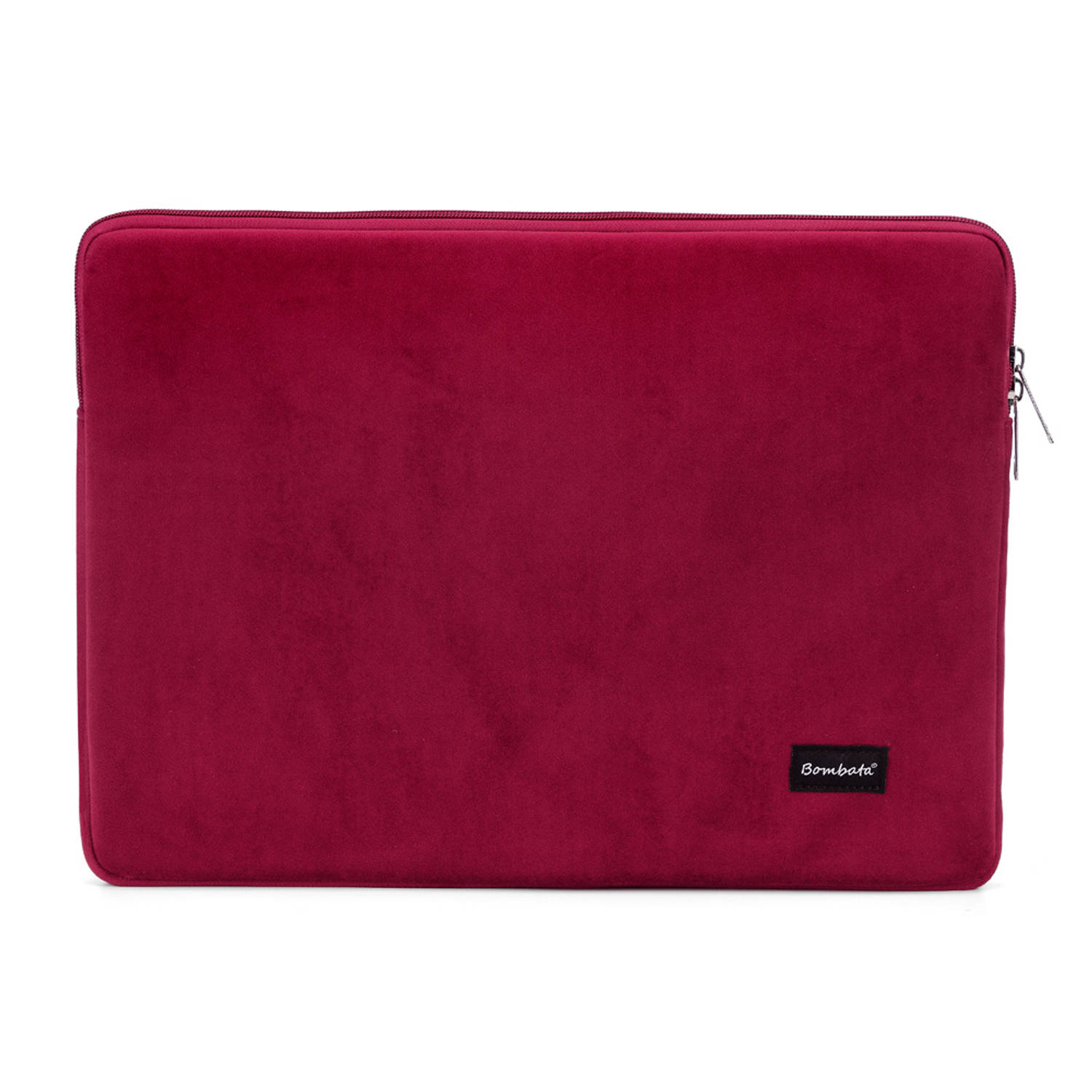 Bombata Universele Velvet Laptophoes Sleeve 15.6 inch-16 inch Bordeaux Rood