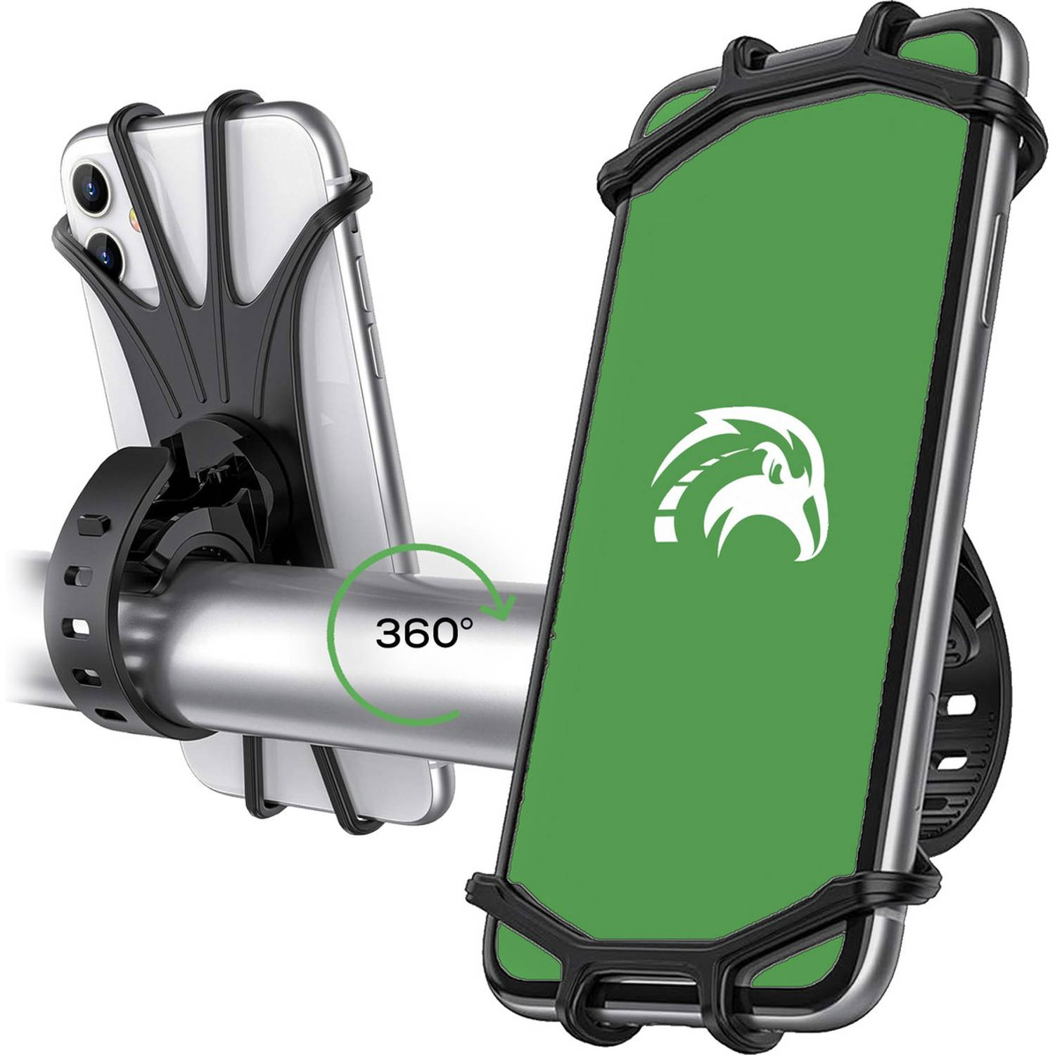 Travelhawk Telefoonhouder Fiets-Motor-Scooter-Brommer Telefoon Statief 360 graden rotatie Universeel