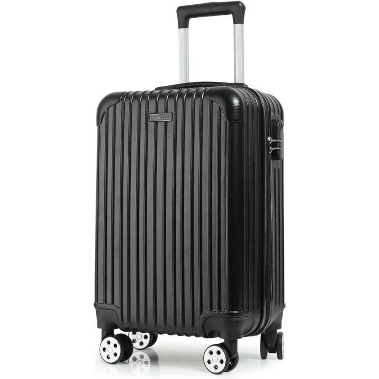 Travelhawk Handbagage Koffer met Wielen - 58x35x24cm - 42L - Zwart