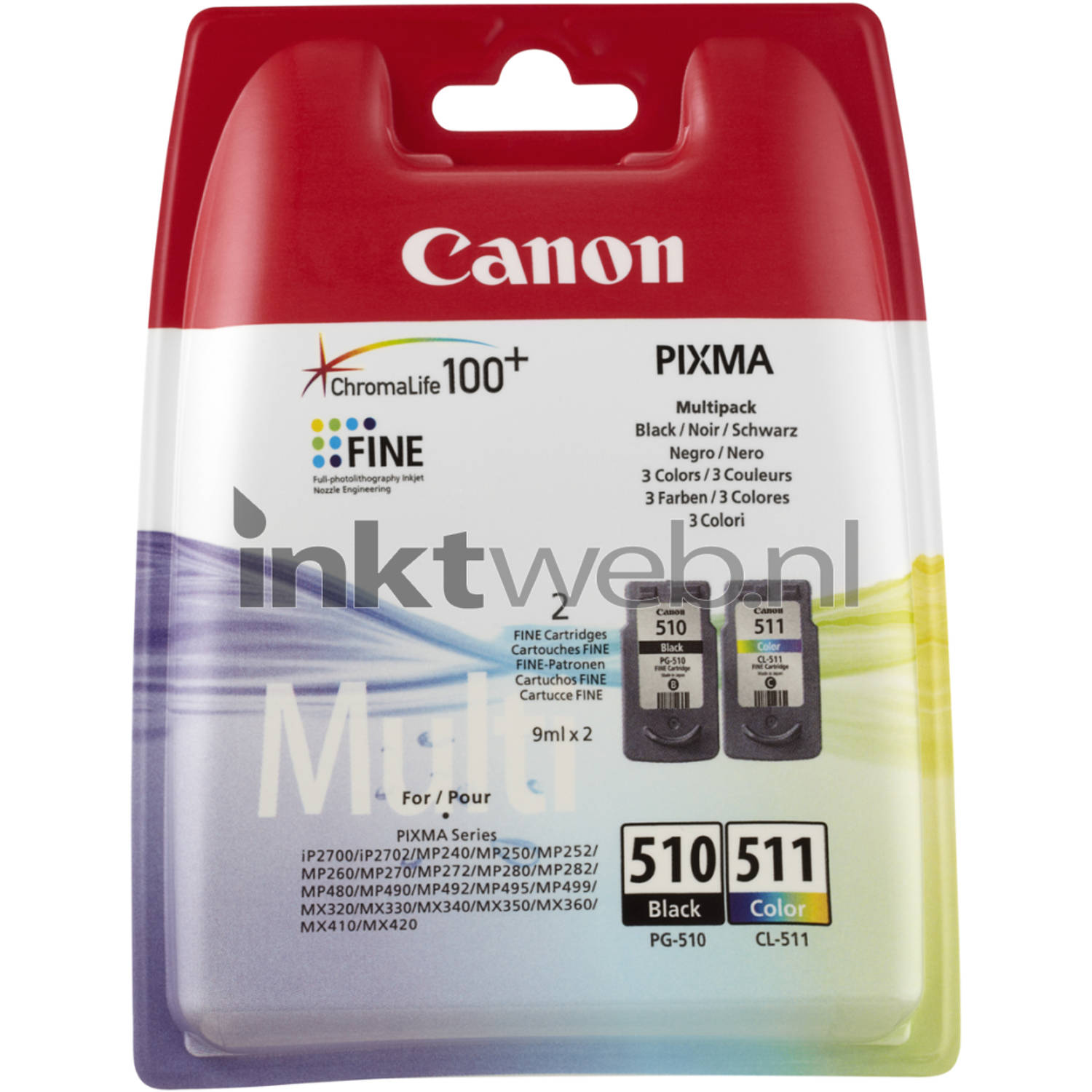 Canon PG-510/CL-511 zwart en kleur cartridge