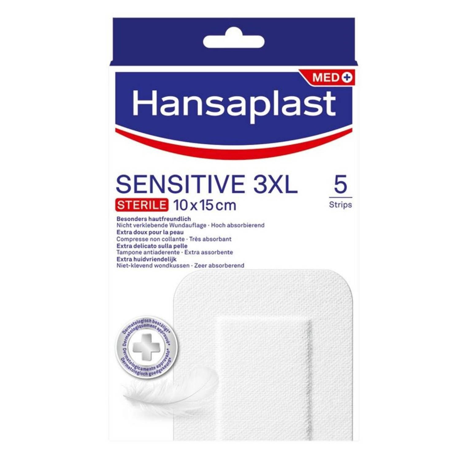 Hansaplast Pleisters Sensitive 3xl (5st)
