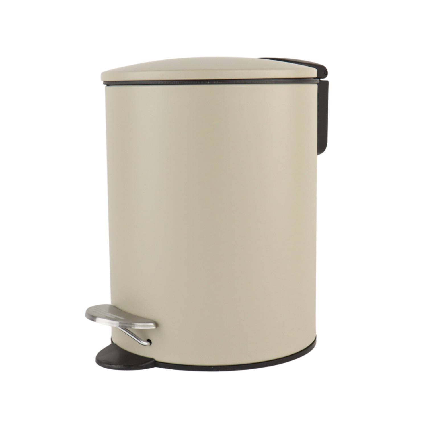 Nordix Pedaalemmer - 3 Liter - Badkamer - Toilet - Beige - Metaal